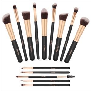Makeup Brushes Set, Yuwaku Premium Synthetic 14pcs Kabuki Make Up Brush